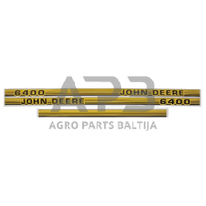 Dalis John Deere technikai TR6400JD Lipdukų rinkinys "John Deere 6400"