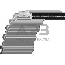 Dantytas diržas John Deere LT166, M150717 16x2000 mm