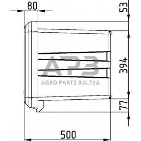 Daiktadėžė 522x1250x500mm, 190l, Daken DK81009