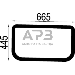 Dalis John Deere technikai AL220911 Stogo liuko stiklas