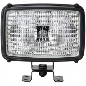 Darbo žibintas stačiakampis Halogen, 55/70W, 12/24V, 158x127x162mm, Hella 1GA006991041