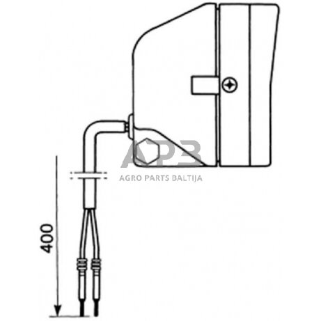 Darbo žibintas stačiakampis Halogen, 55/70W, 12/24V, Cobo 05359000 2