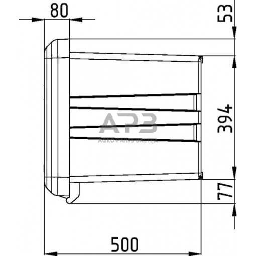 Daiktadėžė 522x1250x500mm, 190l, Daken DK81009 1