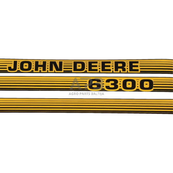 Dalis John Deere technikai TR6300JD Lipdukų rinkinys "John Deere 6300"