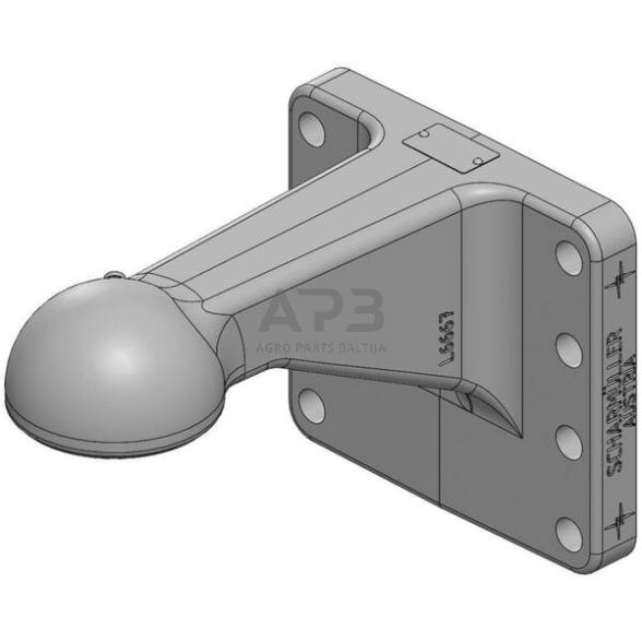 Dalis Scharmüller 00650990A02 Vilkimo kilpa su flanšu K80 180x205