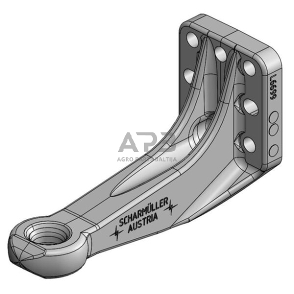 Dalis Scharmüller 006525200A02 Vilkimo kilpa Ø40mm 110x100 M20 versetzt ISO 5692-2