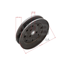 Diržo skriemulys AYP P1292RB, P11CRD (P1192RBA), P13592RB (96061012500), P155H92RB (96061014700), P135H92RB (96061013301) pjaunamosios plotis 36 ( 92 cm ) 38 ( 96 cm ) 122,20 x 24,60 x 16,15 mm