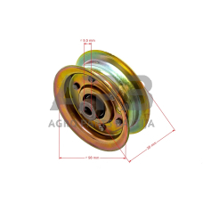 Diržo skriemulys Electrolux HALT150E, DPR20H42STA, LT150, HALT150E, LTH145, BB185H42YT (96012003600), BB24H42YT (96012003500), CO18542STB, CO185H42STC DB24H42YT (96012003100), HD17542 (96016001300), HD1842 (96016000202) pjaunamosios plotis 42 ( 107 cm )