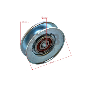 Diržo skriemulys AYP 532179050, 532199532, 532199534 pjaunamosios plotis 42 ( 107 cm ) 64,50 x 18,00 x 8,00 mm