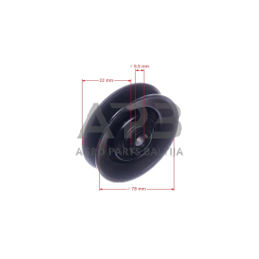 Diržo skriemulys MTD JN 200 AT, LE 135 H, JE 135 A, 160/92 H, RH 150/92 B, JN 135 AT, SN 170 A, SG 155 A, 180/92 HT, JE 180 H, SN 210 A, RH 170/105 H, SN 155 H, JN 150 H, RH 150/92 B, 175/105 H 756-0236 78,00 x 20,00 x 9,00 mm