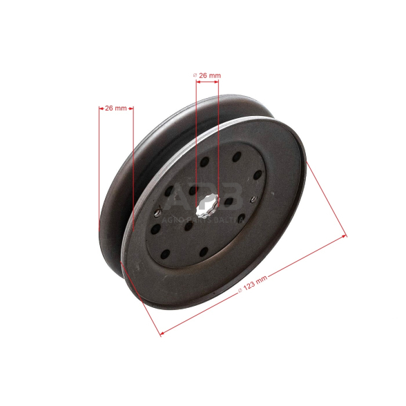 Diržo skriemulys AYP P1292RB, P11CRD (P1192RBA), P13592RB (96061012500), P155H92RB (96061014700), P135H92RB (96061013301) pjaunamosios plotis 36 ( 92 cm ) 38 ( 96 cm ) 122,20 x 24,60 x 16,15 mm 3