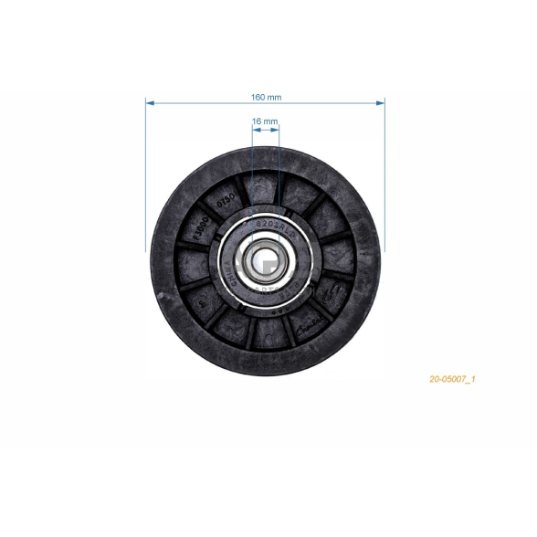 Diržo skriemulys Craftsman 179114, 532 17 91-14, 532179114 88,60 x 54,90 x 9,40 mm 3