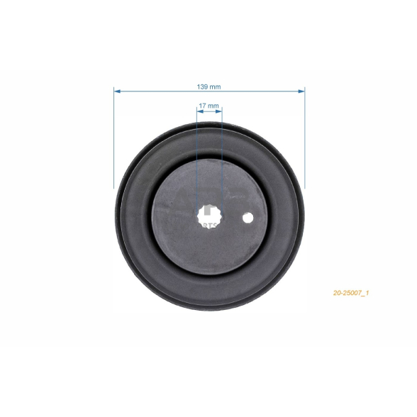 Diržo skriemulys Cub Cadet All Rounder 1050, RZT 54 756-04216, 75604216 pjaunamosios plotis 36 ( 92 cm ) 138,80 x 25,20 x 18,00 mm 3