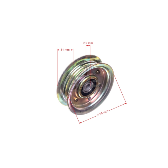 Diržo skriemulys Electrolux PK19H42YT, PPR20H42STB PR1642STA, PR1742STC, PR1742STE, PR17542STC, PR1842STA, PR18542STA, PR185H42STB, PR185H42STE, PR20H42STC, PR20PH42STD pjaunamosios plotis 38 ( 96 cm ), 42 ( 107 cm ) 96,50 x 28,30 x 9,50 mm 3