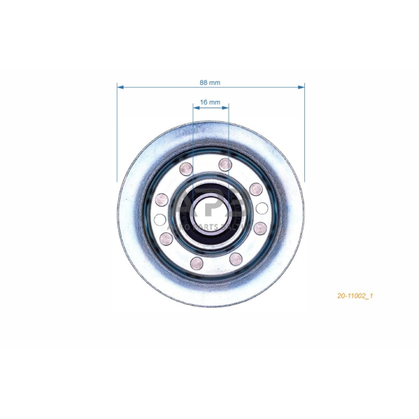 Diržo skriemulys Emak 25601555/0, 325601599/0, 125601555/0, BCG2560155, G25601555E0 87,90 x 20,30 x 15,80 mm 3