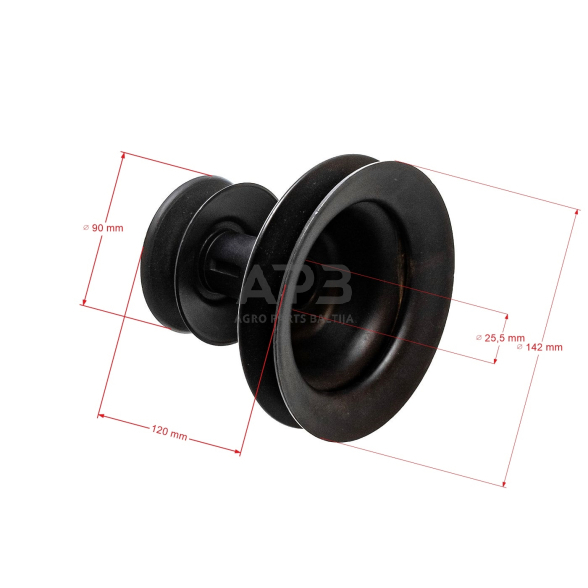 Diržo skriemulys MTD 753-0635, 756-0488, 756-0982B, 953-0635, 956-0488, 956-0982B, 7530635, 7560488, 7560982B, 9530635, 9530488, 9560982B 123 x 90,30 / 142,50 mm 4