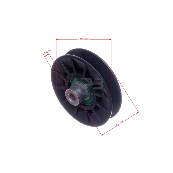 Diržo skriemulys Weedeater W14538 532 19 43-26, 532194326, 194326 90,50 x 29,10 x 9,90 mm 3