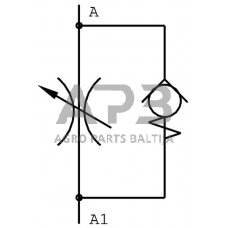 Droselinis vožtuvas 1/4", FT125150114