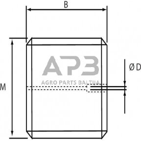 Droselinės sklendės varžtas M8 Ø 1.3mm, SSM8813BR