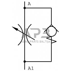 Droselinis vožtuvas 1/4", FT125150114