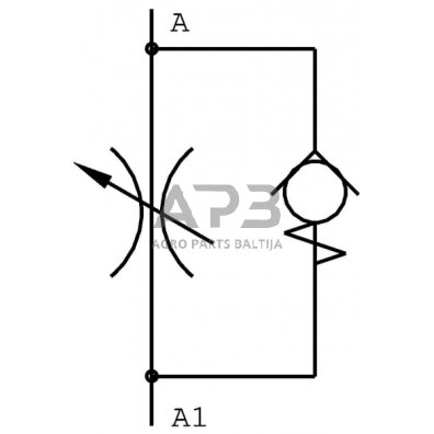 Droselinis vožtuvas 1/4", FT125150114 1