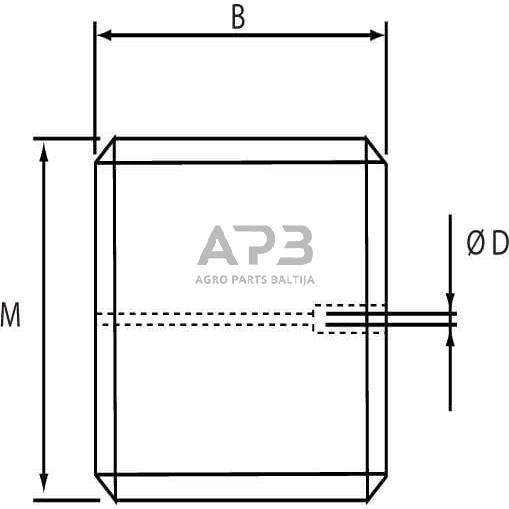 Droselinės sklendės varžtas M10 Ø 2.5mm SSM101225BR 4