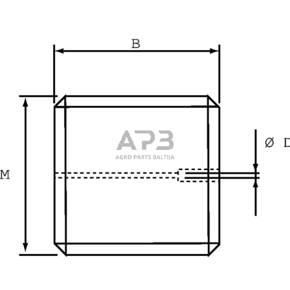 Droselinės sklendės varžtas M10 Ø 2.5mm SSM101225BR 5