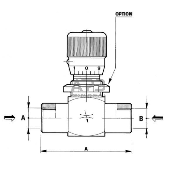 Droselinis vožtuvas M-04-PV-P-V-1/4, FPBN03001 3