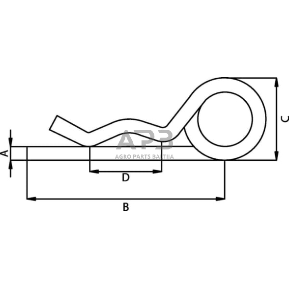 Dvigubas spyruoklinis kaištis 8,00 mm x 100,00 mm 1303300080 1