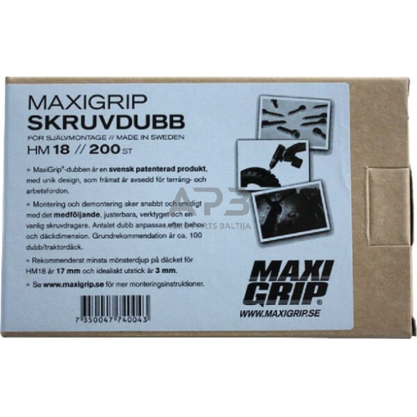 Dygliai padangoms MaxiGrip® 18 mm 200 vnt. 1268950020 1