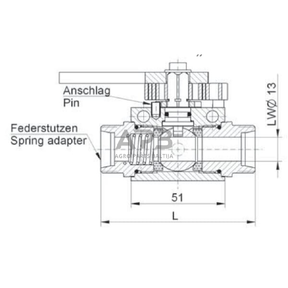 Eigos ribotuvas 1/4" BSP A HBKHG1413NCS 2