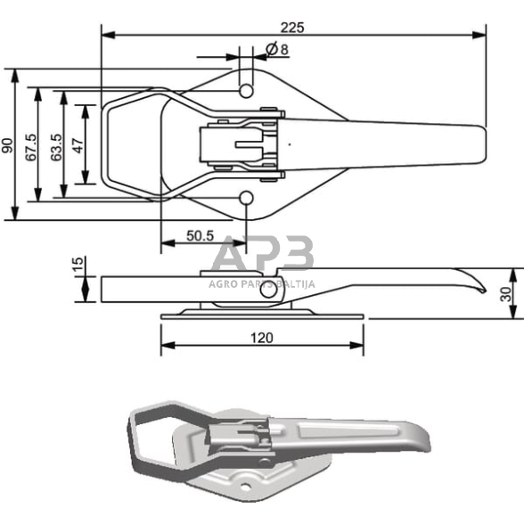 Ekscentrinė gaudyklė 770046KR 1