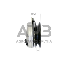 Elektromagnetinė sankaba John Deere STX 38, STX 46. Aukštis 76,20 mm, skriemulys 136,00 mm 5217-6, 5217-9, 5217-35, 5-3739, 5-3740, 53739, 53740, 7053740, 885107, 101-3334, 1013334, TR101-3334, TR1013334, 6124 160 2000, 61241602000, AM121972, CG18399060