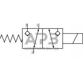 Elektrinis hidraulinis vožtuvas 12V 3/8 EL10C, EL10C001