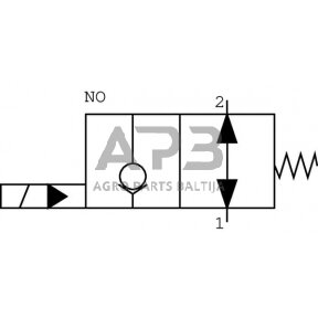 Elektrinis hidraulinis vožtuvas 2/2 4B0-NO-12VDC 1 1/4", CP5034001