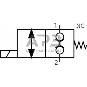 Elektrinis hidraulinis vožtuvas 2/2 A-06-NC-12V 3/8, EW10A001