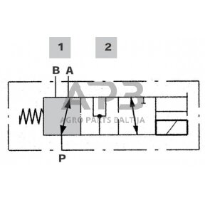 Elektrinis hidraulinis vožtuvas 3/2 12v DC 10-3A-G-08-1, DFE103003