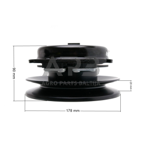 Elektromagnetinė sankaba Alpina BT84. Aukštis 94,00 mm, skriemulys 177,00 mm 5217-63, 521763, 1183-990-69-0, 11839900690