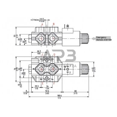 Elektrinis eigos vožtuvas 6/2 B-G-06-1-3/8", DFE0526001 4