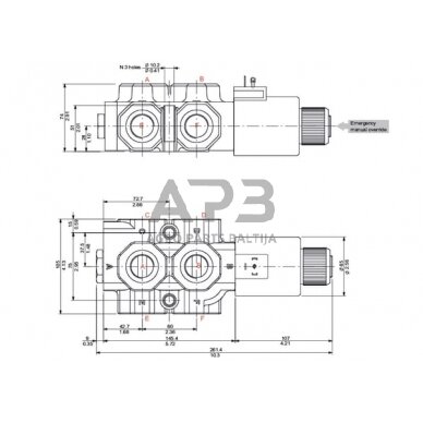 Elektrinis eigos vožtuvas 6/2 B-G-12-3/4, DFE206005 4