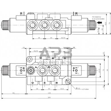 Elektrinis eigos vožtuvas 8/3 12DC DFE-052-8B-G06-1, DFE0528001 4