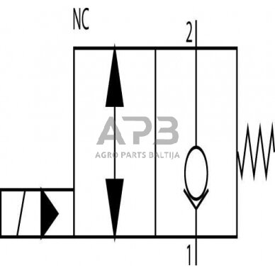 Elektrinis hidraulinis vožtuvas 2/2 SVP10NCR 12VDC A06, SVP10NCR001 1