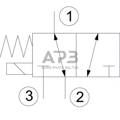 Elektrinis hidraulinis vožtuvas 3/2 SV 082302 24VDC A04, SV082302002 3