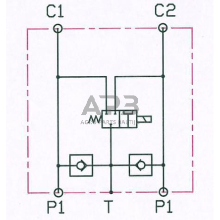 Elektrinis hidraulinis vožtuvas 12Vdc, E4212FD1512V 2