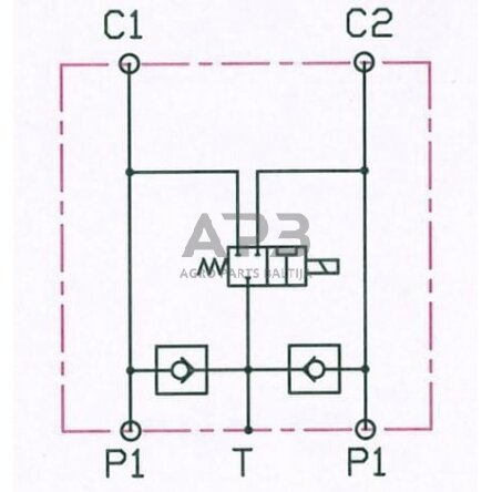 Elektrinis hidraulinis vožtuvas 24Vdc, E4212FD1524V 1