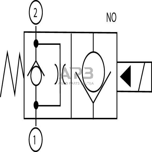 Elektrinis hidraulinis vožtuvas 2/2 SVP08NO 12VDC A06, SVP08NO001 1