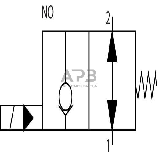 Elektrinis hidraulinis vožtuvas 2/2 SVP08NOR 12VDC A06, SVP08NOR001 1