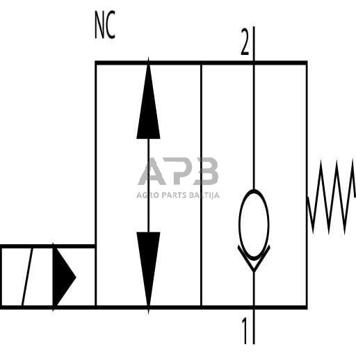 Elektrinis hidraulinis vožtuvas 2/2 SVP10NCR 12VDC A06, SVP10NCR001 1