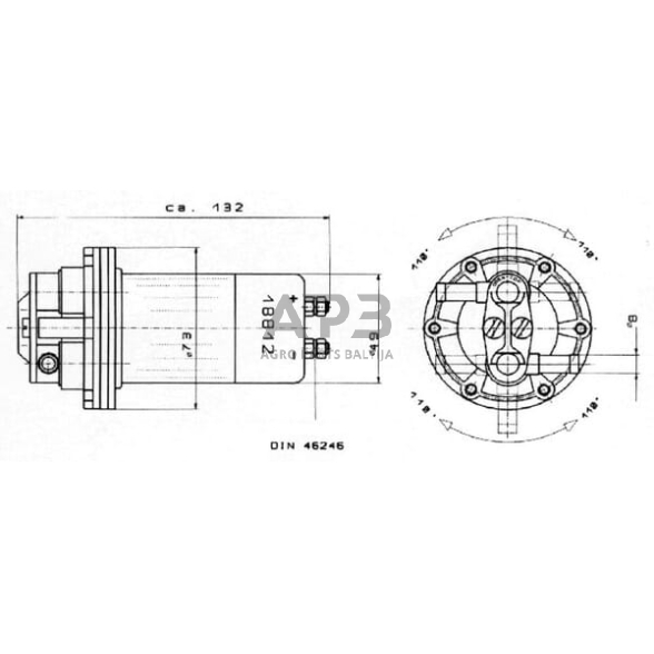 Elektrinė kuro pompa 12V HARDI Automotive 13312 2