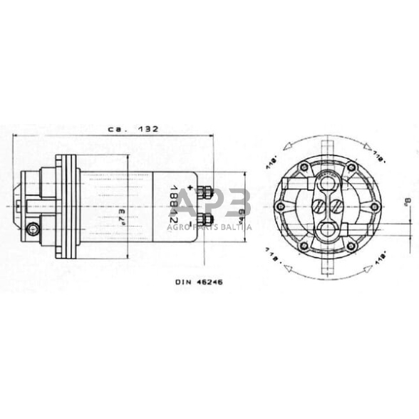 Elektrinė kuro pompa 12V HARDI Automotive 14412 2